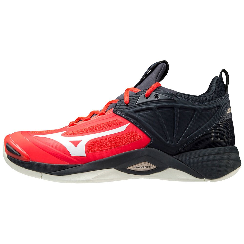 Mizuno Women's Wave Momentum 2 Volleyball Shoes Red/White (V1GA211263-RNF)